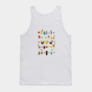 Summer Cocktails Digital Art Tank Top